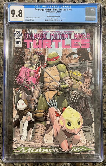 Teenage Mutant Ninja Turtles # 101 1:10 CGC 9.8 1st Cover App. of Mona Lisa & Lita