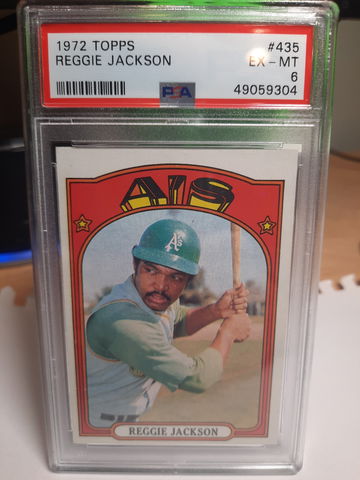 1972 Topps Reggie Jackson #435 PSA 6 EXMT
