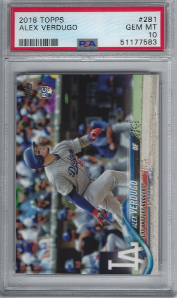 2018 Topps Alex Verdugo PSA 10 Gem-Mint