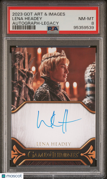 2023 Rittenhouse Game Of Thrones Art & Images Autographs Lena Headey PSA 8
