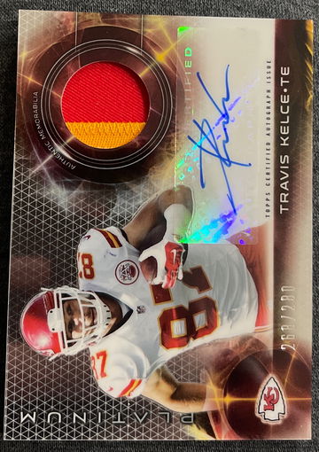 2015 Platinum Travis Kelce Patch Auto /280 