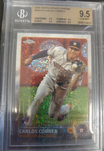 Carlos Correa 2015 Topps Update Chrome BGS 9.5