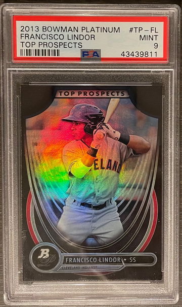 2013 Francisco Lindor Bowman Platinum Top Prospects PSA 9 Low Pop