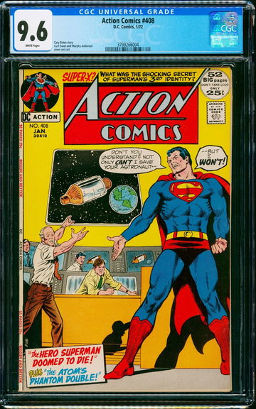 ACTION COMICS #408, CGC 9.6 NM+