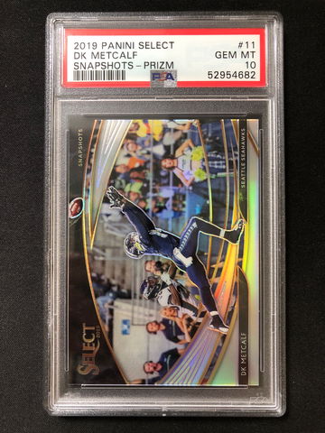 2019 Panini Select - DK Metcalf - Snapshots Silver Prizm Rookie PSA 10