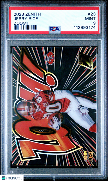 2023 Panini Zenith Zoom! Jerry Rice #23 PSA 9