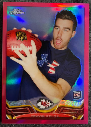 2013 Topps Chrome Travis Kelce Rookie Pink Refractor /399