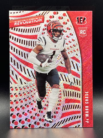 2021 Panini Chronicles Revolution Ja'Marr Chase Rapture #REV-15 Rookie