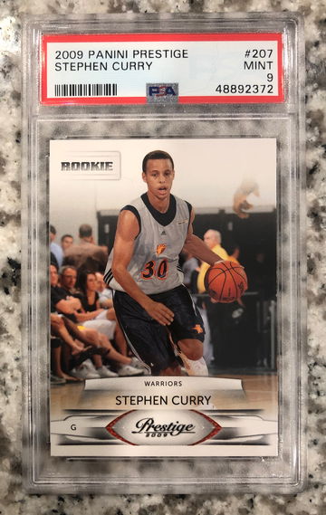 2009 Stephen Curry Prestige 207 Psa 9