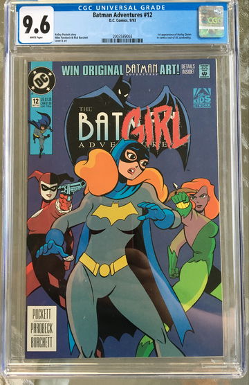 Batman Adventures #12 (1993) CGC 9.6 -- White pages; 1st Harley Quinn in comics