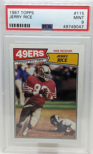 1987 Topps Jerry Rice #115 PSA 9