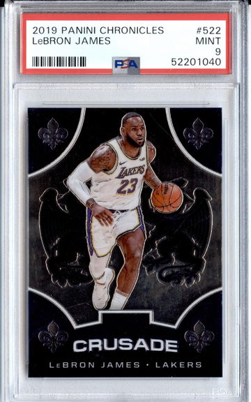 2019-20 Panini Chronicles #522 LeBron James Crusade PSA 9