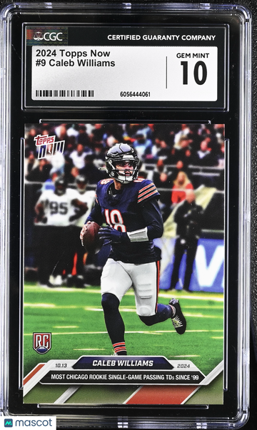 2024 Topps Now Caleb Williams #9 CGC 10