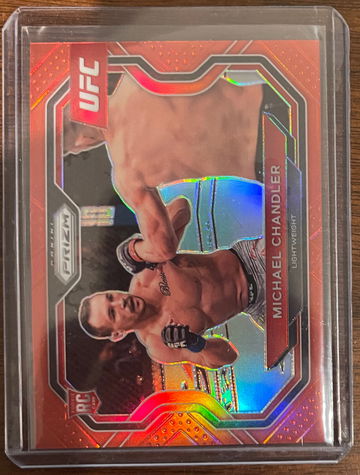 2021 Prizm UFC MICHAEL CHANDLER ROOKIE RED PRIZM /275 RC #194 First Year. 