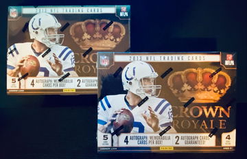 2X LOT 2013 PANINI CROWN ROYALE FOOTBALL HOBBY BOX FACTORY SEALED