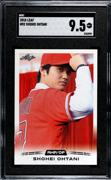 2018 Leaf #02 Shohei Ohtani SGC 9.5