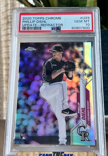 2020 TOPPS CHROME U29 PHILLIP DIEHL RC ROOKIE REFRACTOR /250 PSA 10 Gem Mint! 🔥