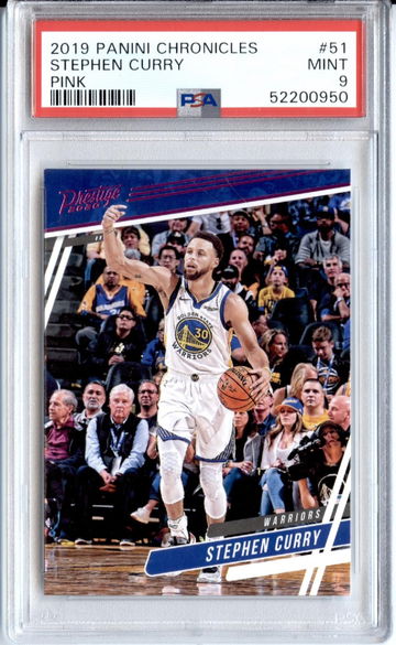 2019-20 Panini Chronicles Pink #51 Stephen Curry Prestige PSA 9
