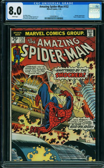 AMAZING SPIDER-MAN #152, CGC 8.0 VF