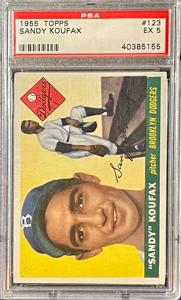 1955 Topps Sandy Koufax PSA EX 5