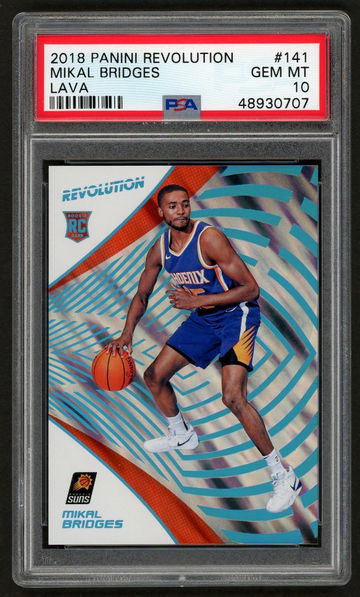 2018 Mikal Bridges Panini Revolution Lava #10/10 PSA 10