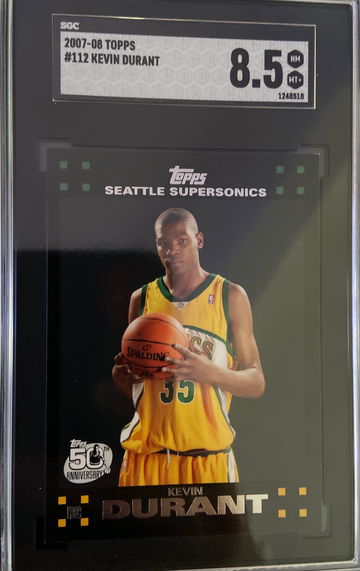 2007 Kevin Durant ROOKIE black variation SGC 8.5