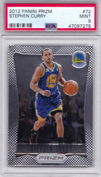 STEPHEN CURRY 2012 PANINI PRIZM #72 — PSA 9