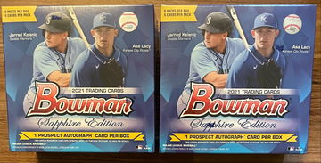 2x 2021 Bowman Sapphire Hobby Box