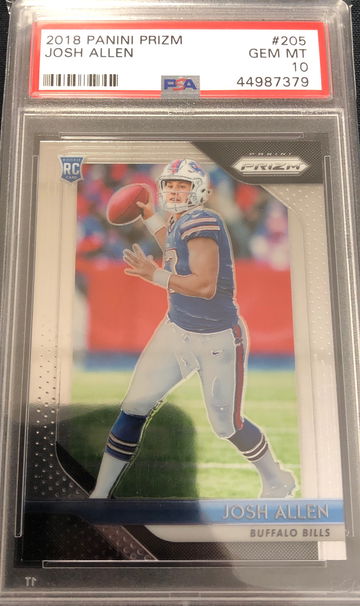 2018 prizm Josh Allen PSA 10 