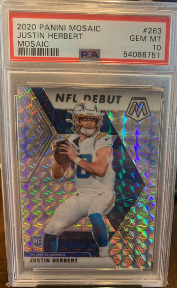 2020 Panini Mosaic Justin Herbert Mosaic Prizm