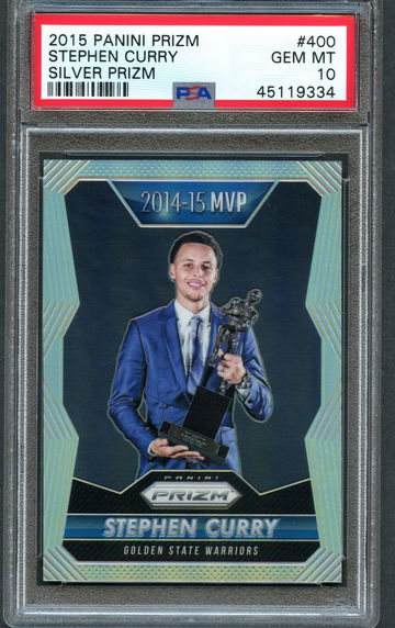 2015 Prizm Silver STEPHEN CURRY MVP PSA 10
