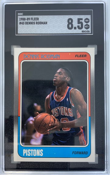 1988-89 Fleer Dennis Rodman SGC 8.5 NM-MT+