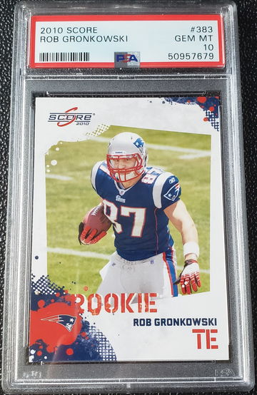 2010 Score Rob Gronkowski #383 PSA 10