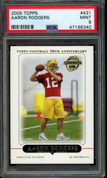2005 Topps #431 Aaron Rodgers PSA 9 Mint