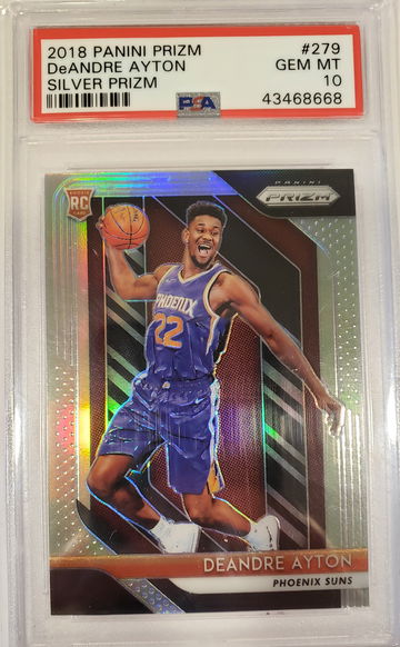 2018 Panini Prizm DeAndre Ayton Silver Prizm PSA 10