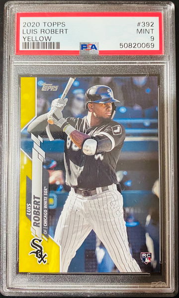 2020 Topps Luis Robert Yellow Walgreens Exclusive PSA 9