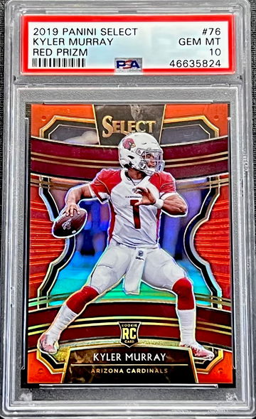 2019 Kyler Murray Panini Select Red Prizm #76 PSA 10 GEM MINT Rookie Card RC Arizona Cardinals 