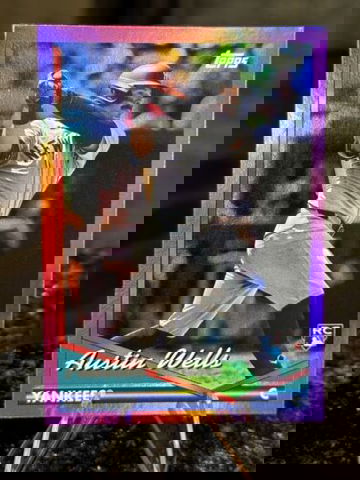 AUSTIN WELLS RC 2024 Topps Archives PINK FOIL PARALLEL Rookie 209 NY Yankees