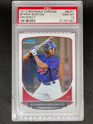 PSA 10 Byron Buxton 2013 Bowman Chrome  Prospect Twins Low Pop
