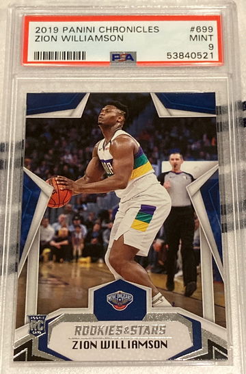 2019 Chronicles #699 Zion Williamson PSA 9 New Orleans Pelicans 