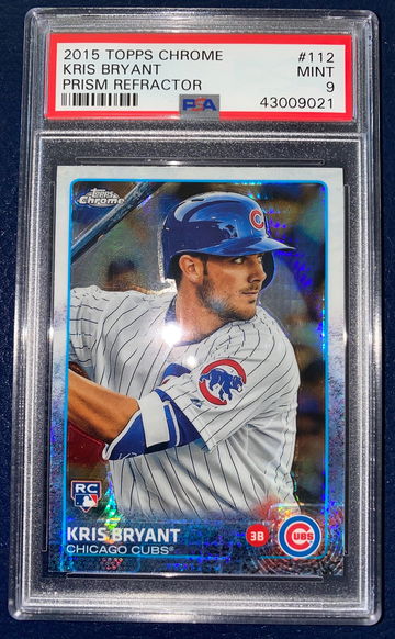 Kris Bryant 2015 Topps Chrome Prism Redractor PSA 9 #112 