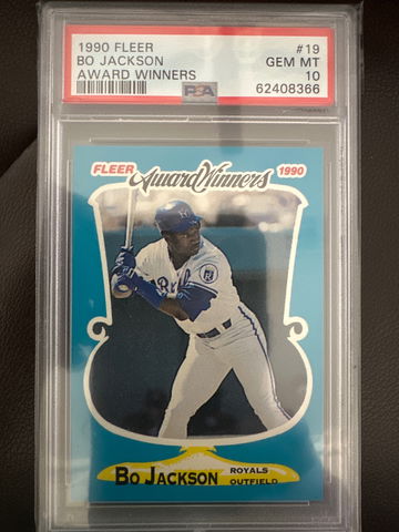 1990 Fleer Award Winners Bo Jackson PSA 10 POP 24