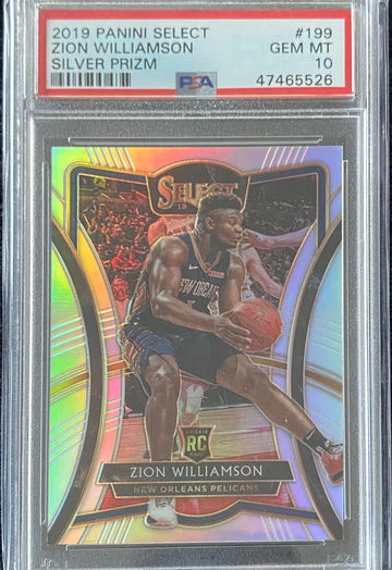 Zion Williamson 2019 Select Silver PSA 10 #199