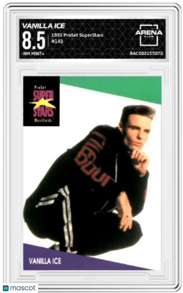1991 ProSet SuperStars Vanilla Ice #143 Arena Club 8.5