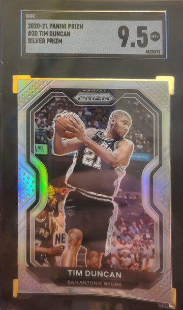 2020-21 Panini Prizm #30 Tim Duncan Silver Prizm