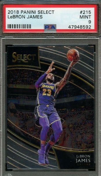 2018 Select Courtside #215 LeBron James PSA 9 Mint