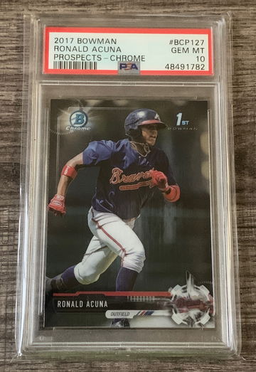2017 Bowman Chrome Ronald Acuna PSA 10 