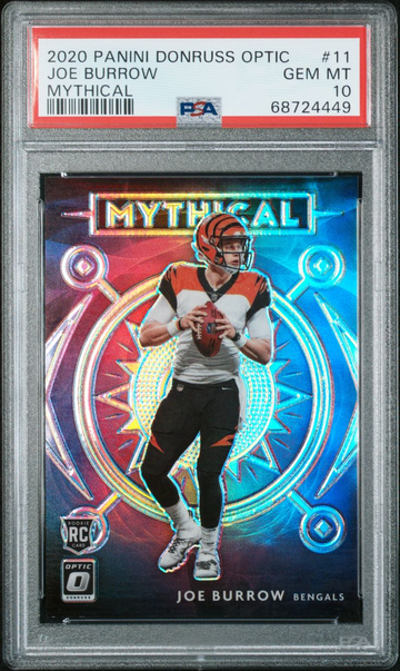 2020 Panini Donruss Optic Joe Burrow Mythical PSA 10
