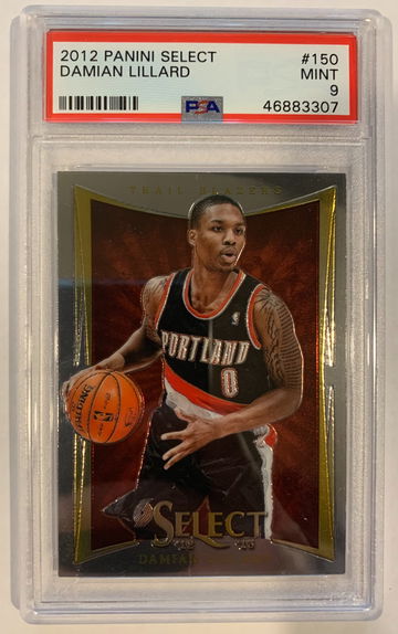 2012 Panini Select Damian Lillard #150 RC PSA 9