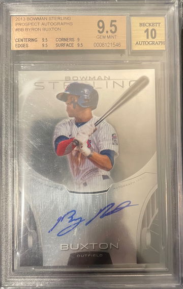 2013 Bowman Sterling Byron Buxton Prospect Rookie Auto RC